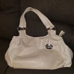 Marc Ecko white and silver purse